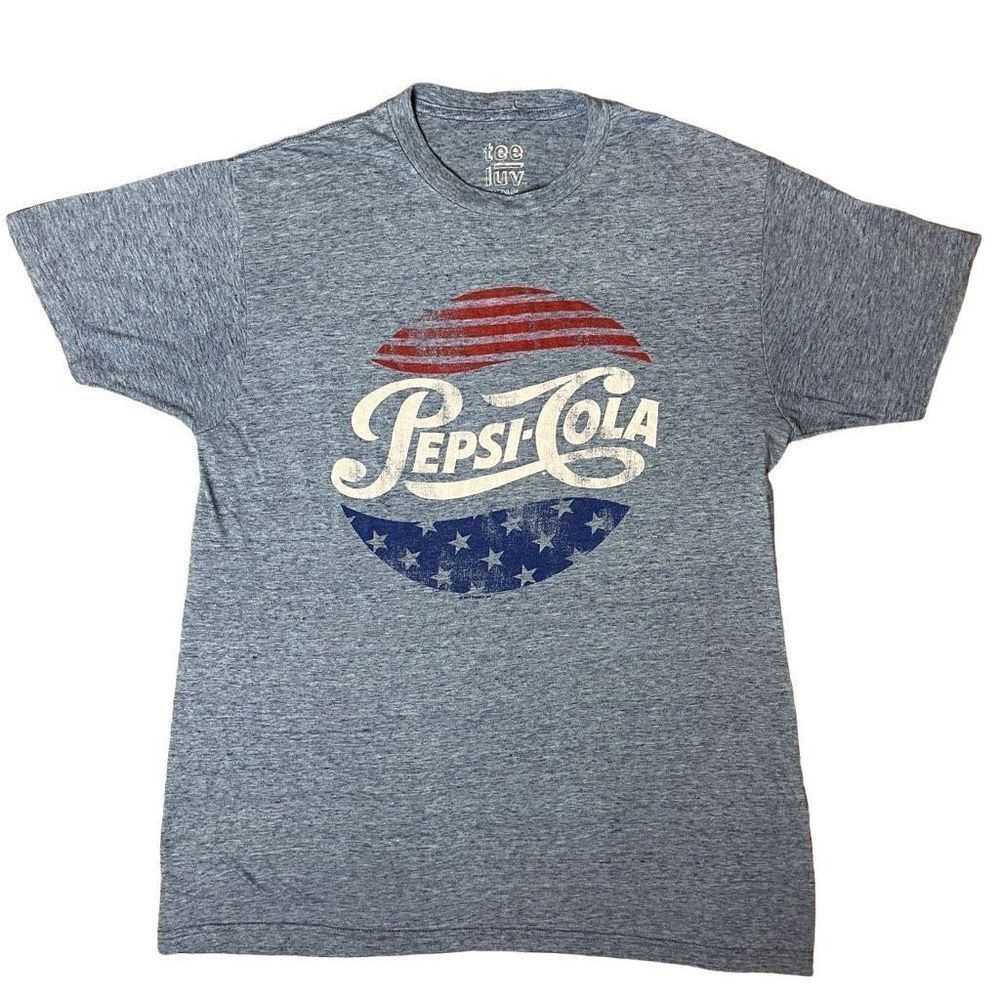 Patriotic Pepsi Cola Tee Luv T-Shirt in Blue | M